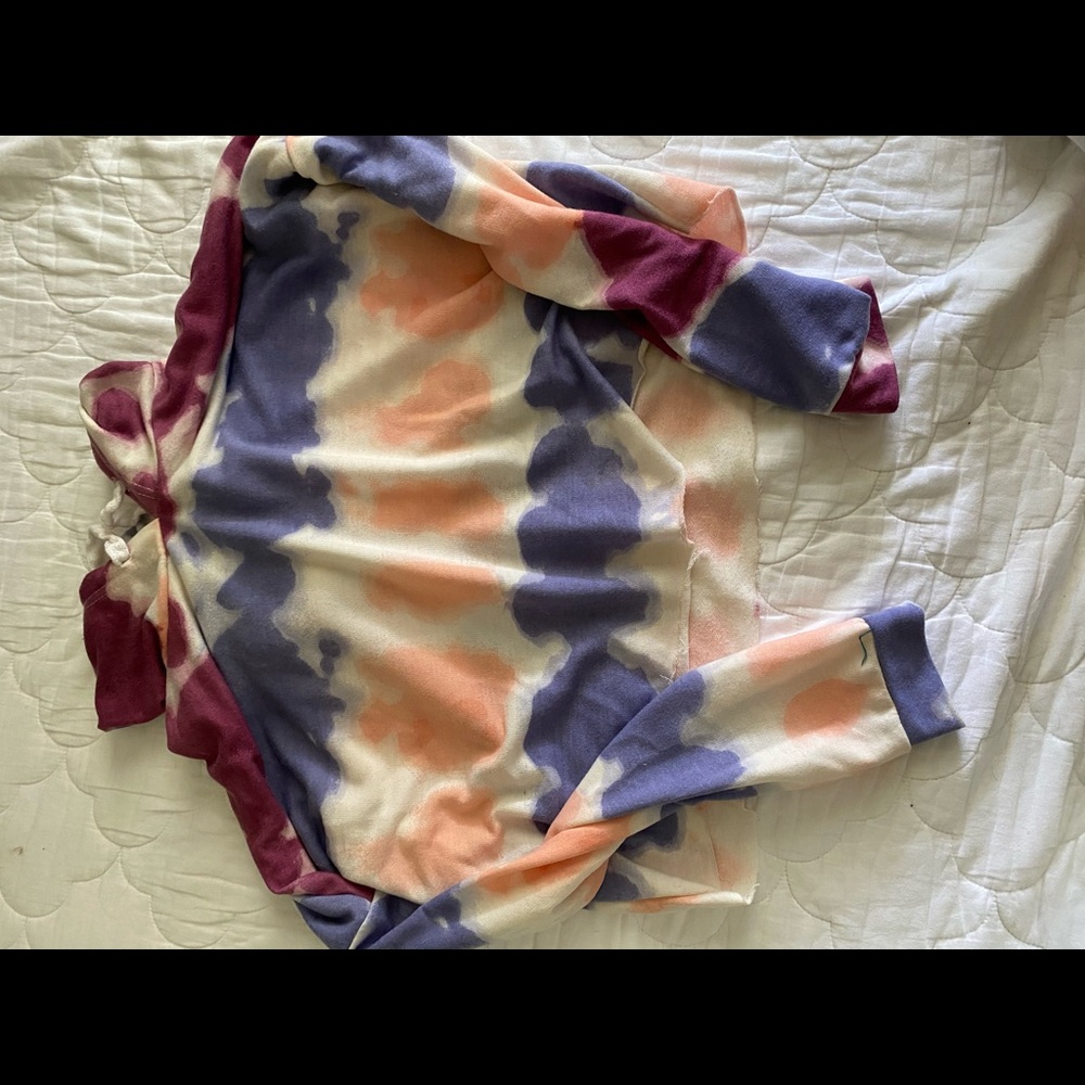 Tie Dye Cropped Hoodie